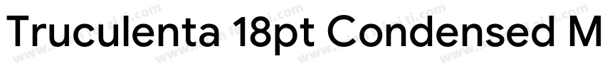 Truculenta 18pt Condensed Medium字体转换